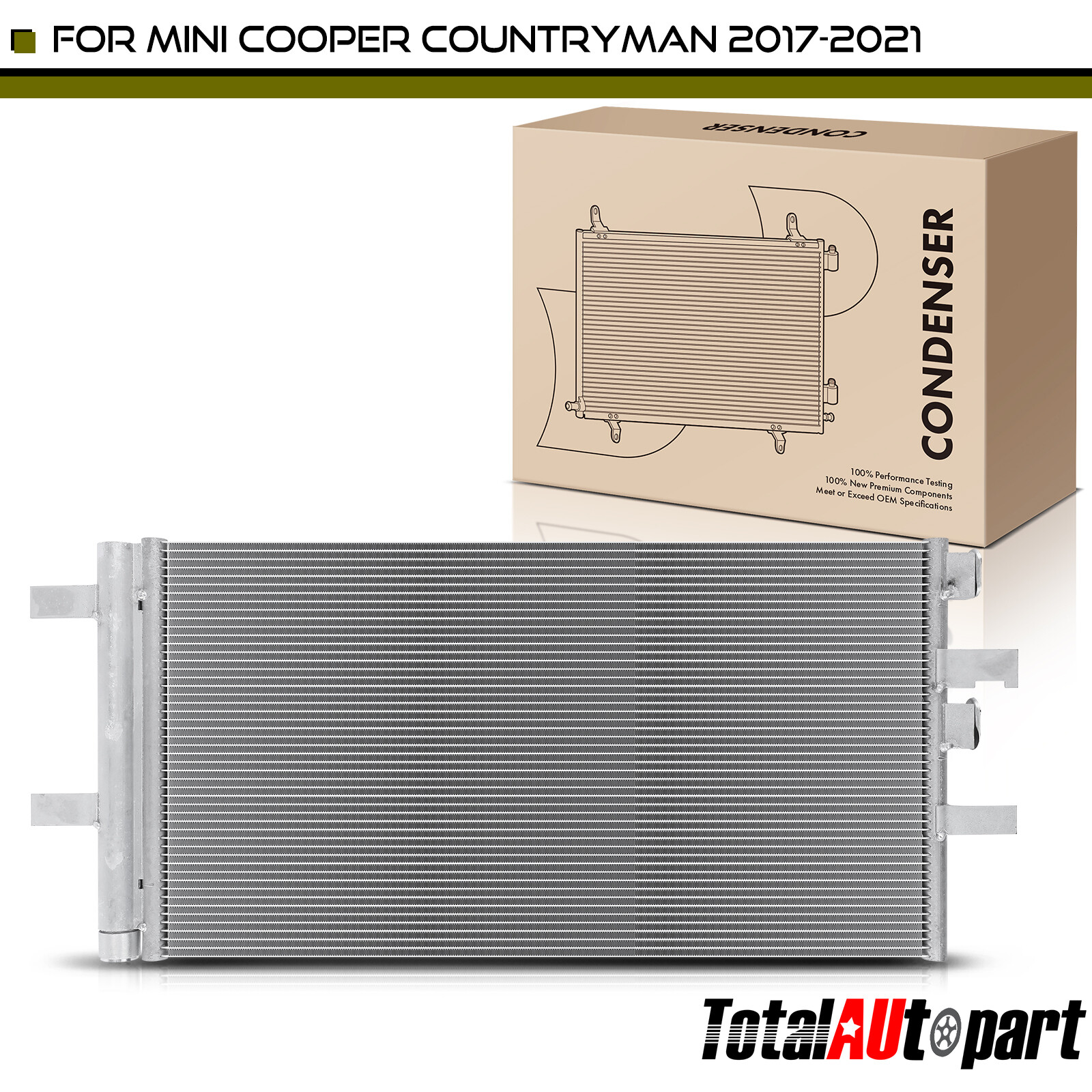 AC Air Conditioning Condenser w/Bracket & Drier for Mini Cooper Countryman 17-24 AC Air Conditioning Condenser w/Bracket & Drier for Mini Cooper Countryman 17-24