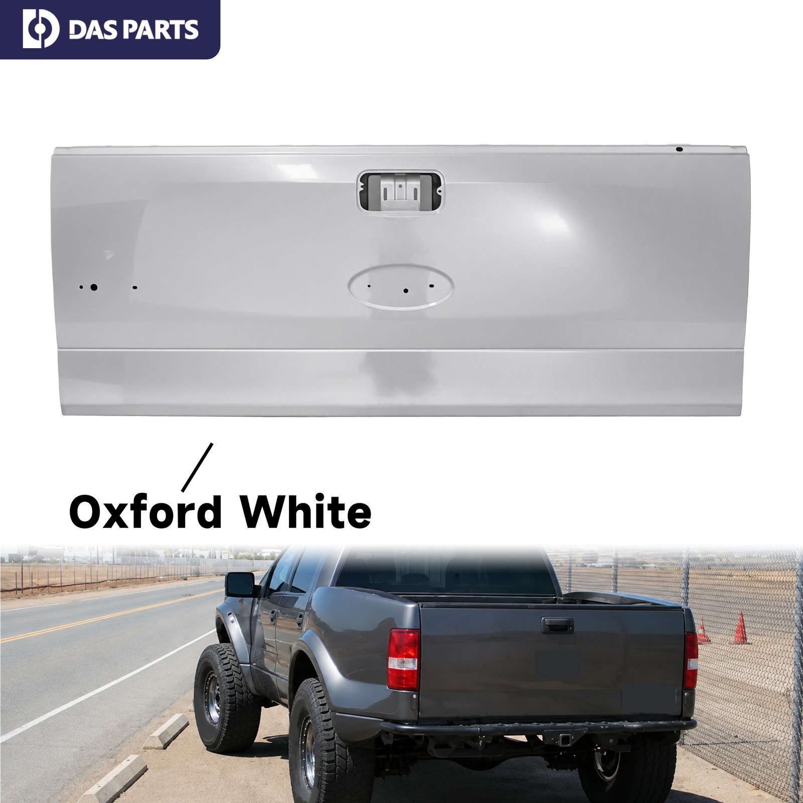 Painted YZ Oxford White Steel Tailgate Shell For 2004-2008 Ford F-150 Styleside