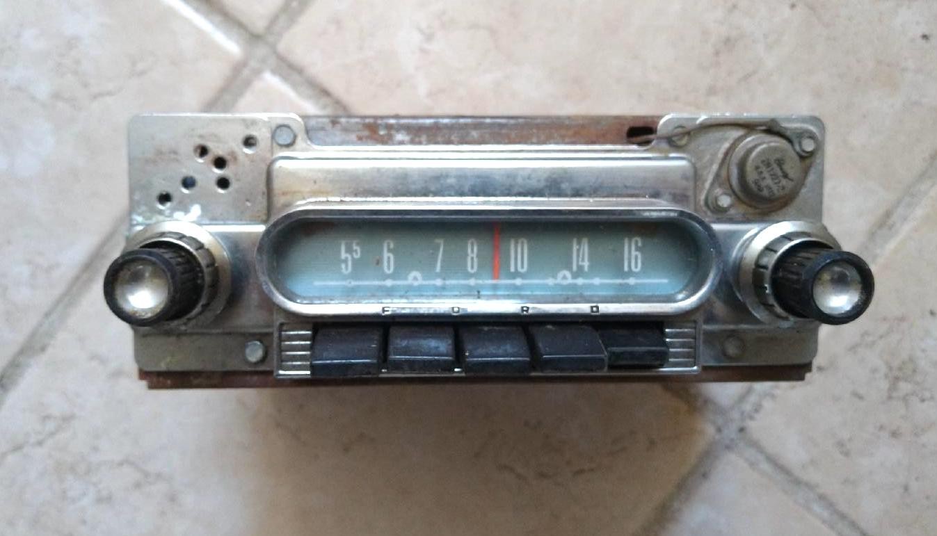 Vintage 1960s Mercury Ford Fomoco AM Radio 6TBT 206528 Vintage 1960s Mercury Ford Fomoco AM Radio 6TBT 206528