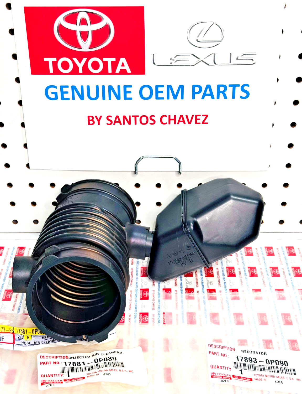 2011-16 Toyota Sienna Engine Air Intake Hose & Upper Resonator  GENUINE OEM PART