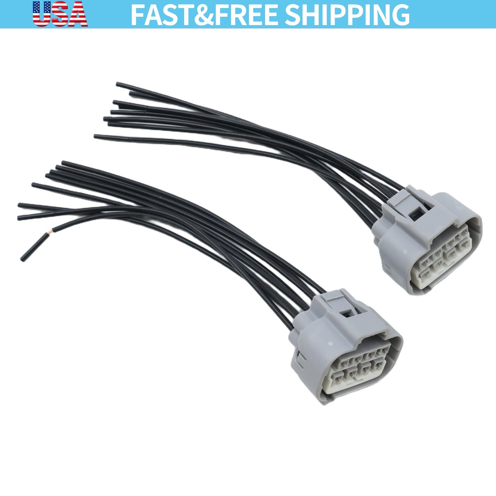 8-Pin Headlamp Connector Plug 90980-10897 For Toyota 2007-2021 Lexus 2009-2021