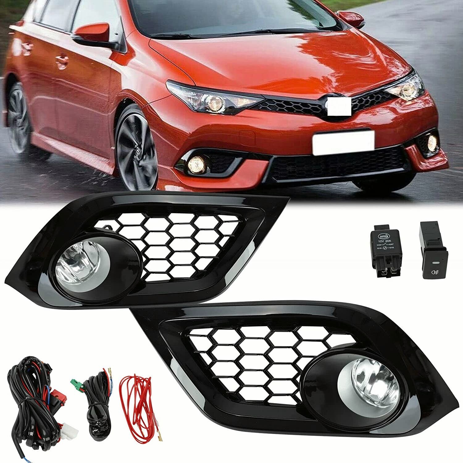 Pair Clear Lens For 2016 2017 2018 Scion Toyota Corolla IM Fog Light 16 Scion IM Pair Clear Lens For 2016 2017 2018 Scion Toyota Corolla IM Fog Light 16 Scion IM