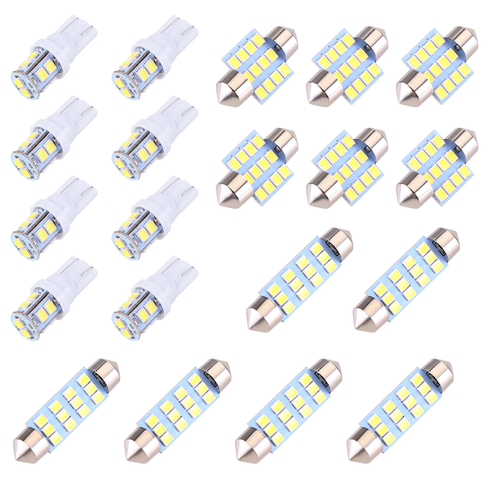 X20 NEW 6500K LED Interior Lights Bulbs Kit Car Trunk Dome License Plate Lamps