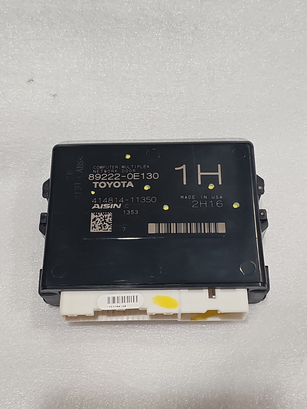 2020-2022 TOYOTA HIGHLANDER MULTIPLEX NETWORK CONTROL MODULE UNIT OEM 892220E130 2020-2022 TOYOTA HIGHLANDER MULTIPLEX NETWORK CONTROL MODULE UNIT OEM 892220E130