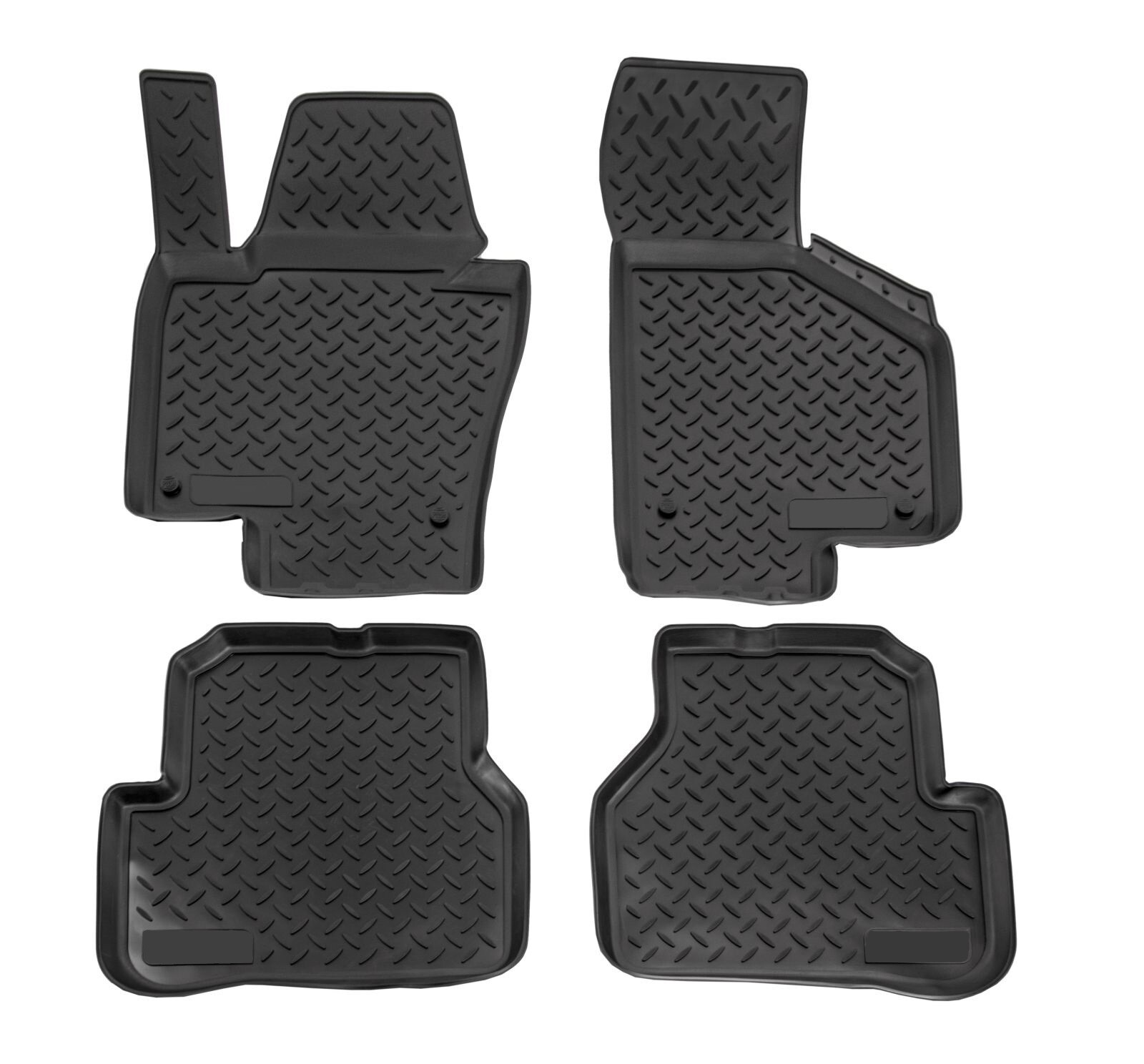 Custom Fit 3D Floor Mats For 2009-2017 Volkswagen CC HeavyDuty All Weather Liner