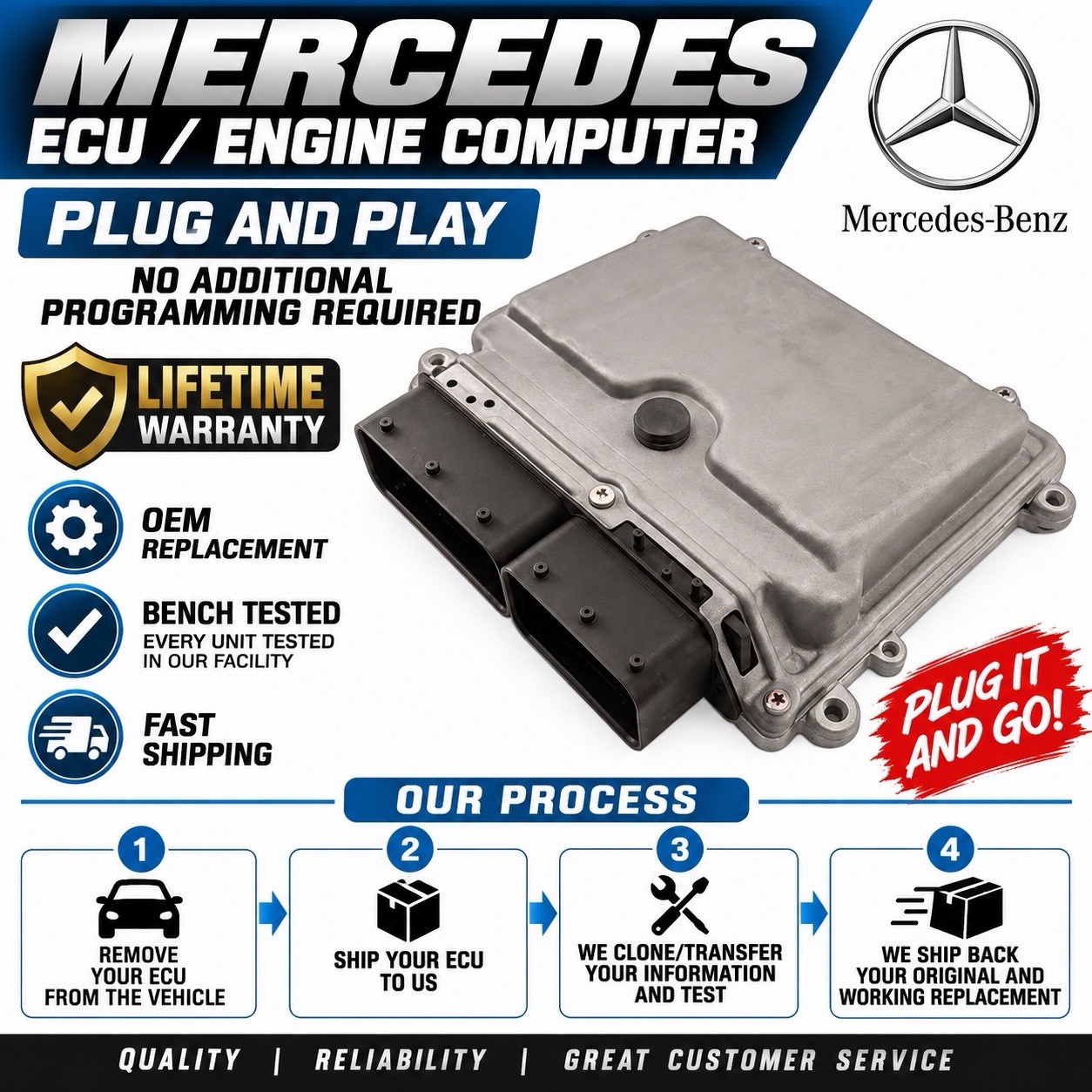 2008-2011 Mercedes Benz S550 E550 ECU ECM Engine Control Module A2731536591 OEM 2008-2011 Mercedes Benz S550 E550 ECU ECM Engine Control Module A2731536591 OEM