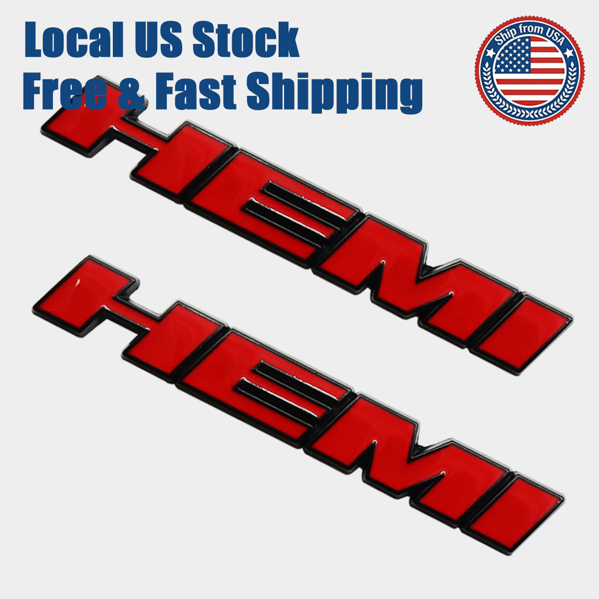 2Pcs 3D Fender Side Door Badge Black Red For Charger Challenger Hemi Emblem 2Pcs 3D Fender Side Door Badge Black Red For Charger Challenger Hemi Emblem