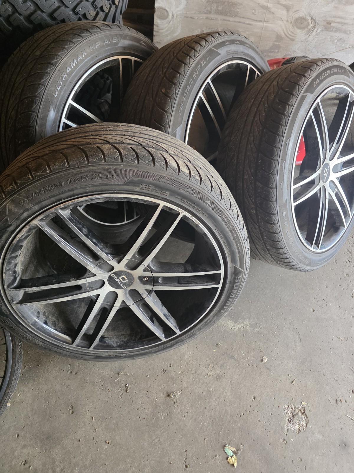 Cavallo 20in rims. Ultramax HP A/S tires size 245/45ZR20 5 lug pattern. $800. Cavallo 20in rims. Ultramax HP A/S tires size 245/45ZR20 5 lug pattern. $800.