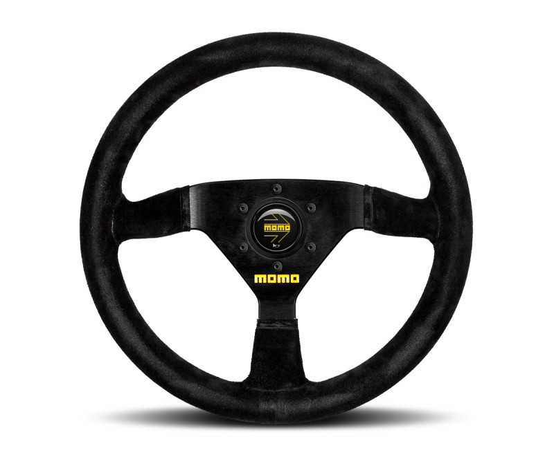 Momo MOD69 Steering Wheel 350 mm - Black Suede/Black Spokes