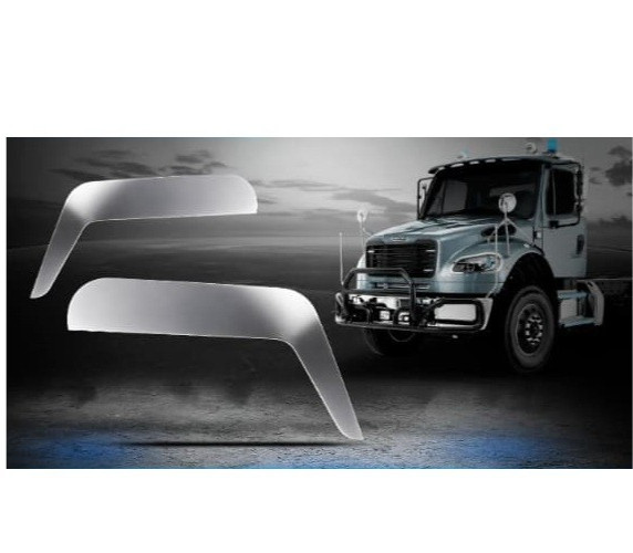 Freightliner M2  angle Chop Top PREMIUM QUALITY Stainless Steel pair set