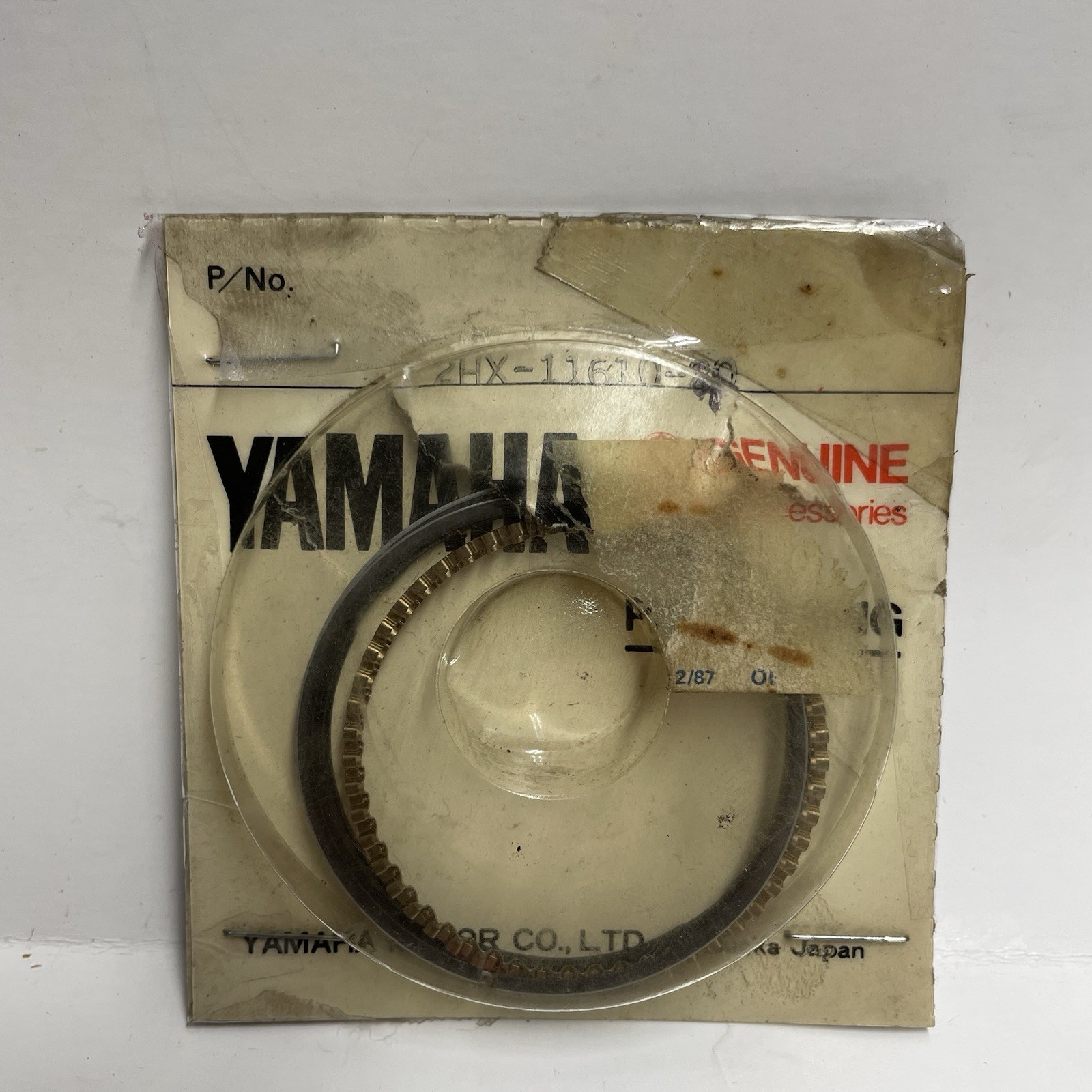 NOS Yamaha Piston Ringset 2nd O/S YFM125 05-12 2HX-11610-20 Genuine OEM NOS Yamaha Piston Ringset 2nd O/S YFM125 05-12 2HX-11610-20 Genuine OEM