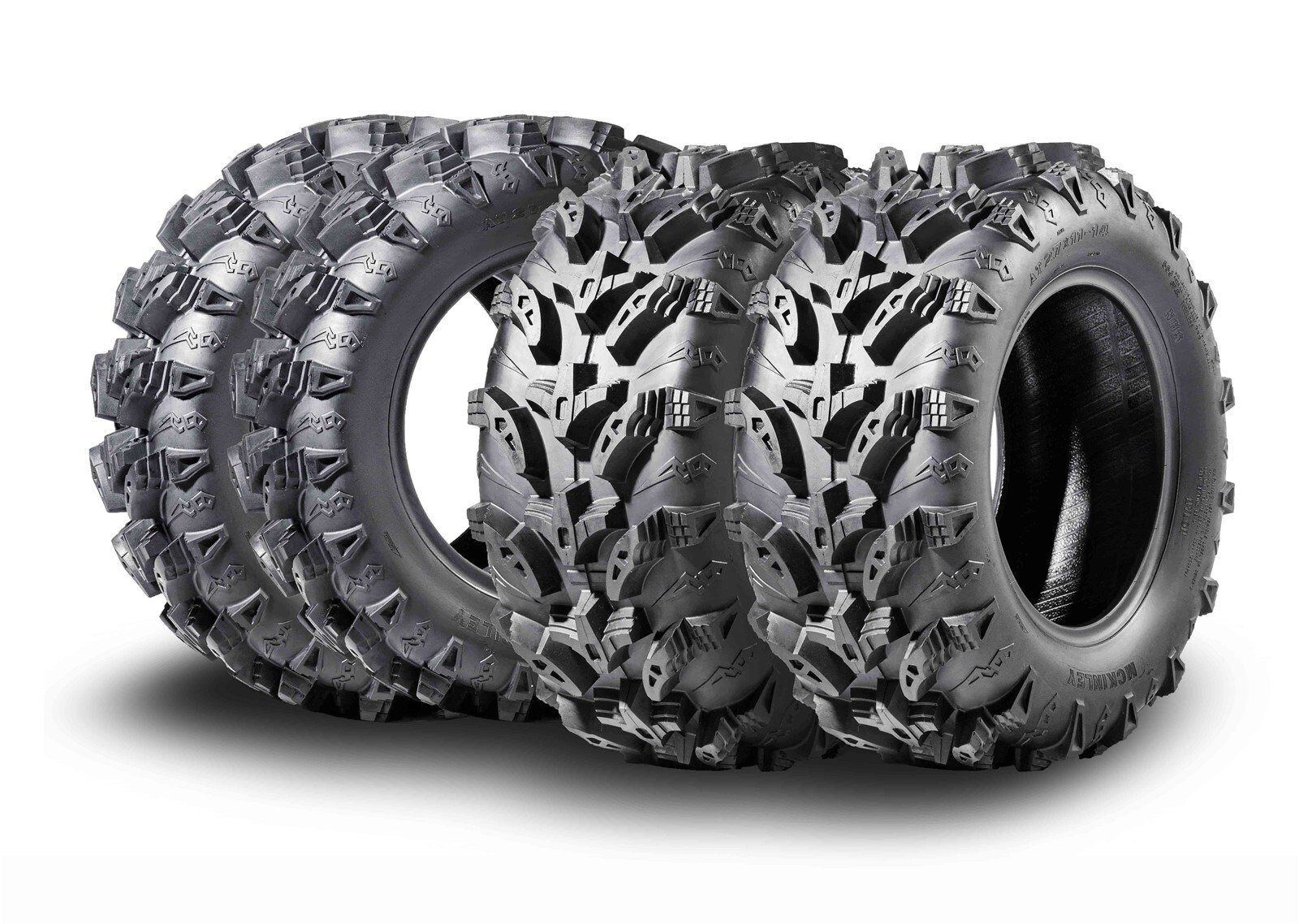 MCKINLEY UTV ATV Tires 27X10-12 & 27X12-12 6 Ply Full Set Super Mud Offroad MCKINLEY UTV ATV Tires 27X10-12 & 27X12-12 6 Ply Full Set Super Mud Offroad
