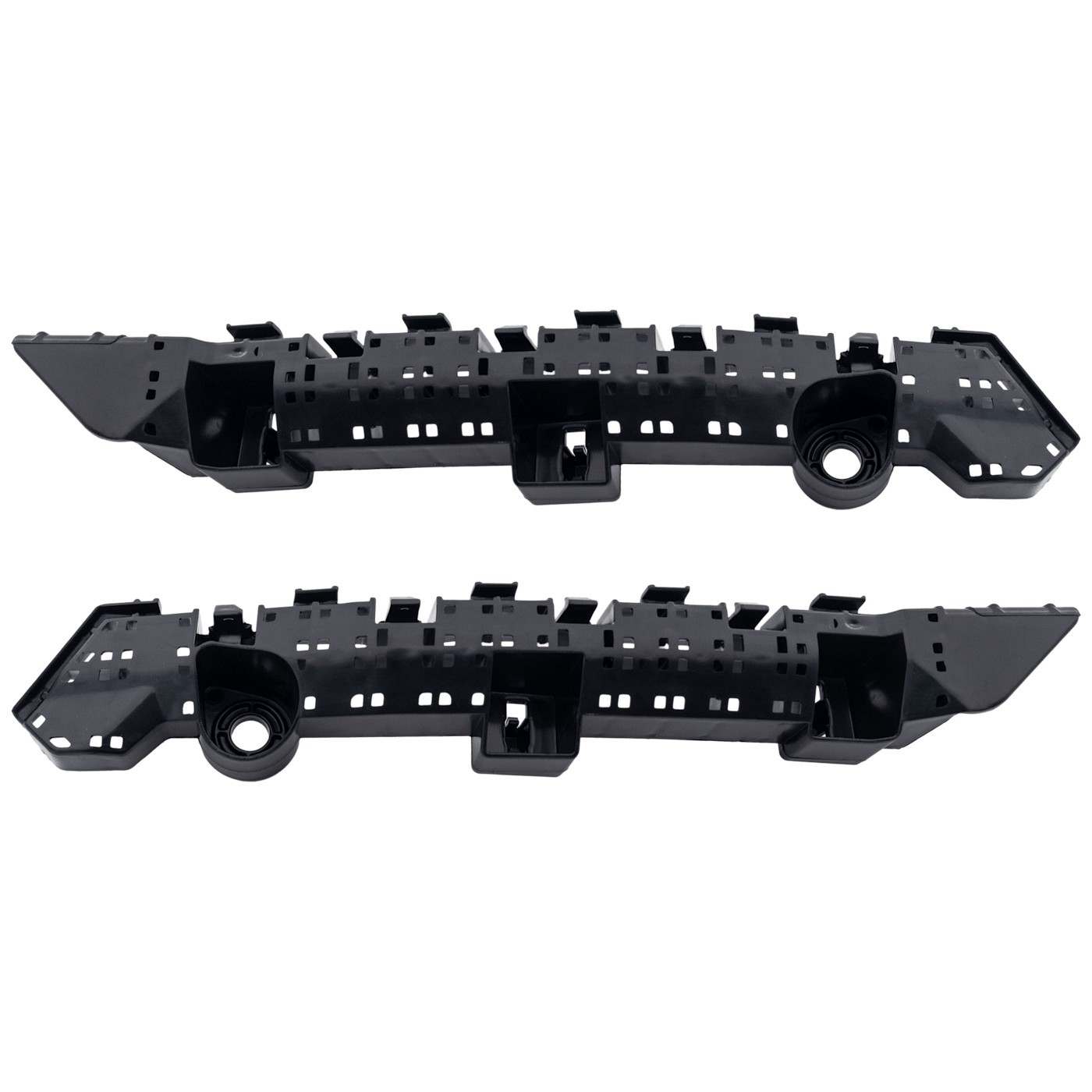 Set of 2 Bumper Face Bar Brackets Front Driver & Passenger Side Upper Pair