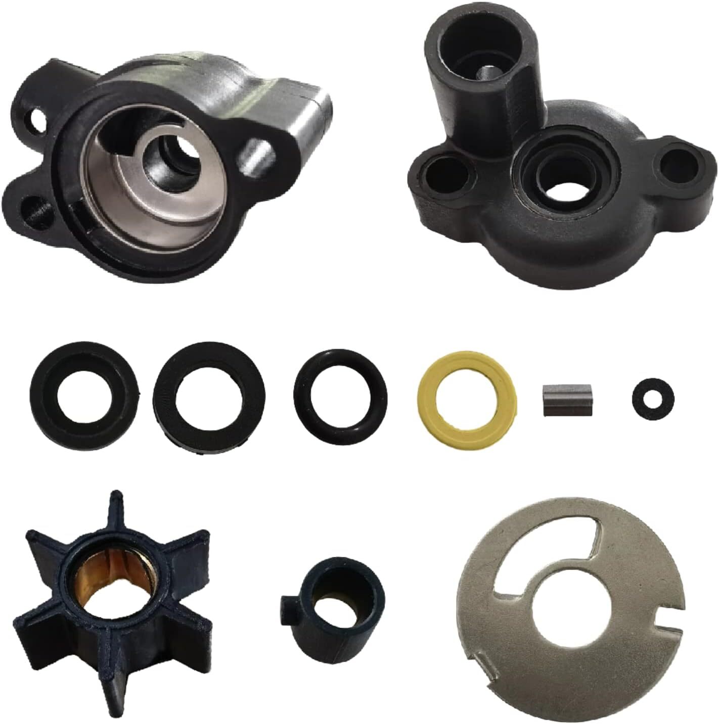 Mercury 4 4.5 7.5 9.8 HP Outboard Water Pump Impeller Kit For 46-70941A3 18-3446 Mercury 4 4.5 7.5 9.8 HP Outboard Water Pump Impeller Kit For 46-70941A3 18-3446
