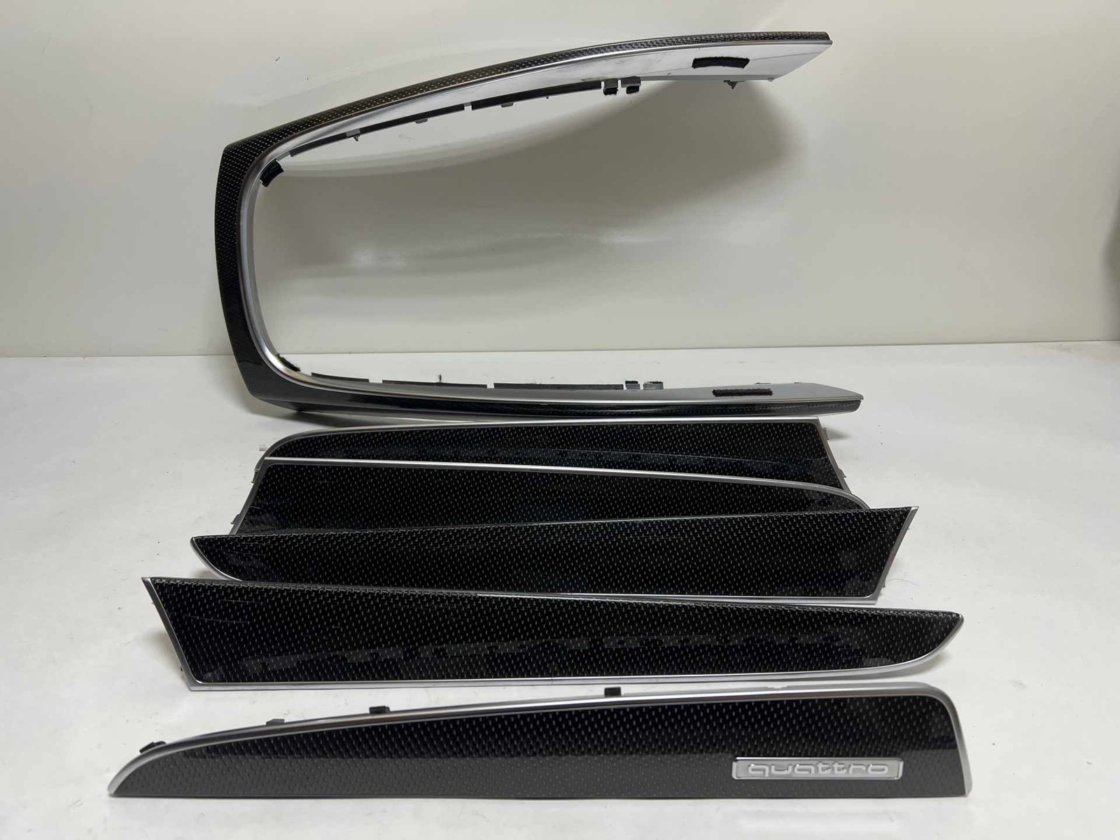 2014-2017 Audi SQ5 OEM Carbon Fiber Interior Door Dash & Console Trim Set (TL)