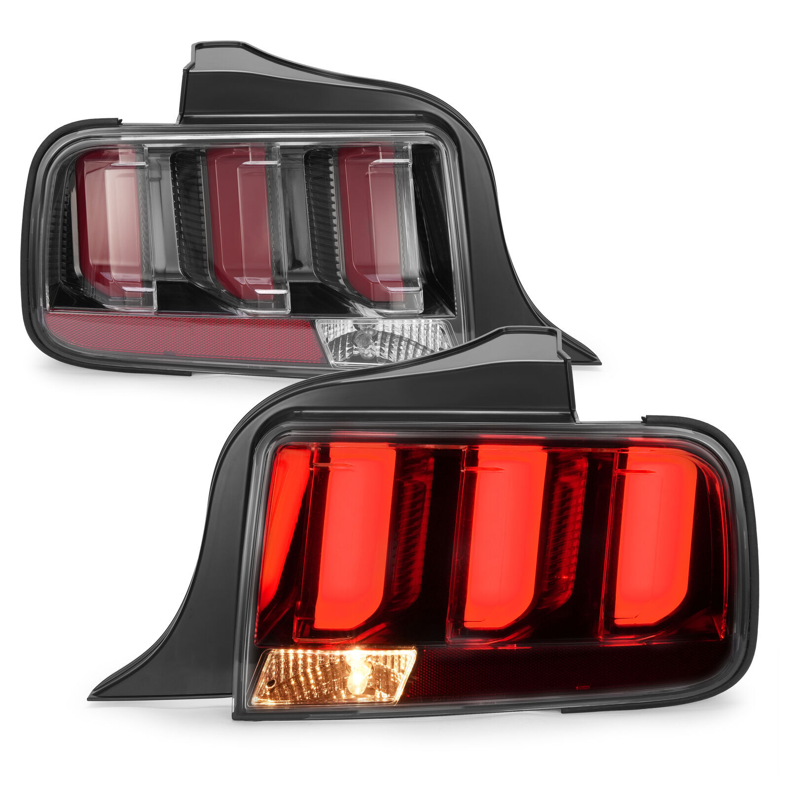 Clear/Smoked Lens LED Tail Lights Brake Lamp For Ford Mustang 2005-2009 Clear/Smoked Lens LED Tail Lights Brake Lamp For Ford Mustang 2005-2009