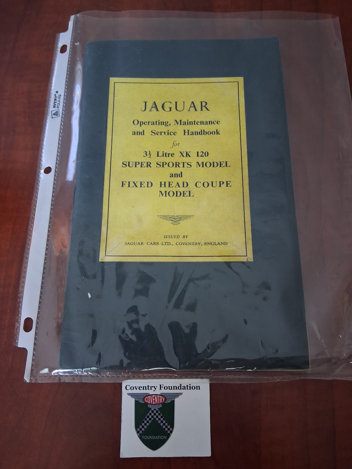 Jaguar XK120 Operating Maintenance & Service Handbook Excellent Condition Jaguar XK120 Operating Maintenance & Service Handbook Excellent Condition