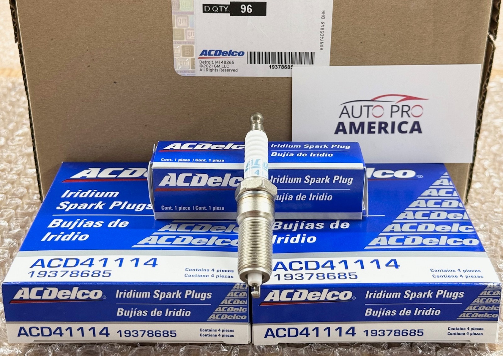 8PC 41-114 IRIDIUM SPARK PLUGS for 2014-2026 CHEVY GMC CADI ACDELCO 12622441 OEM