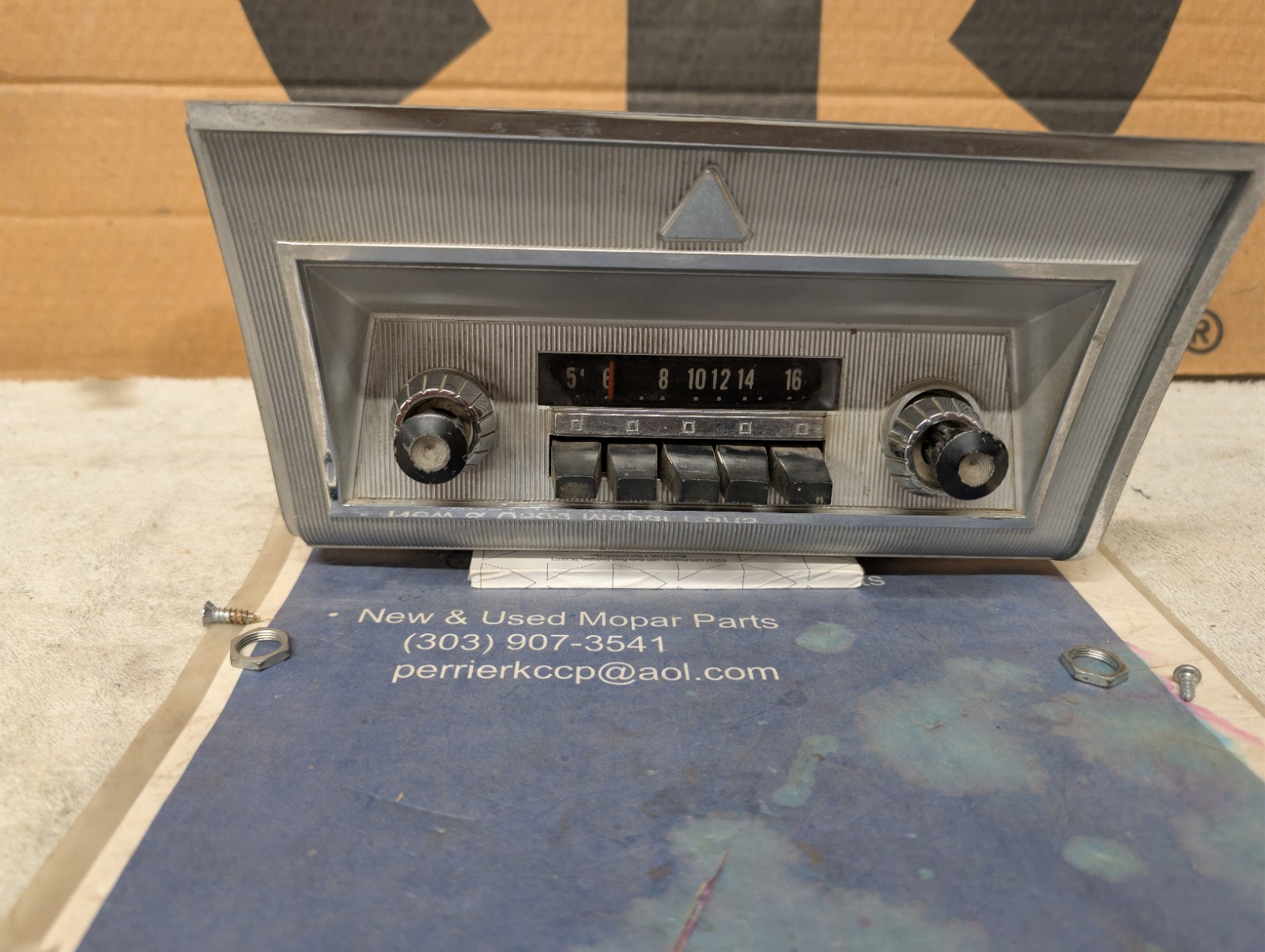 1964 Dodge 330 440 Polara 500 AM Radio Bezel And Knobs 1964 Dodge 330 440 Polara 500 AM Radio Bezel And Knobs