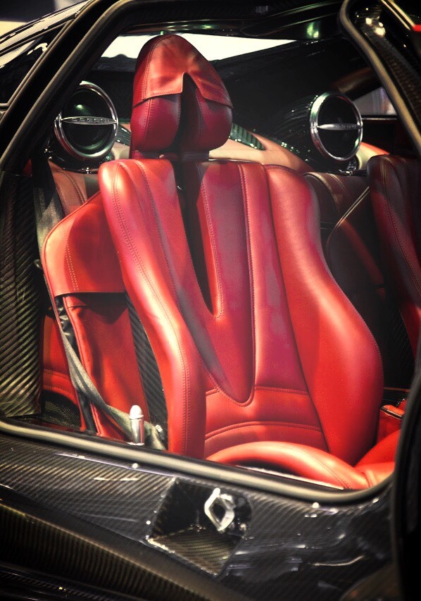 ORIGINAL🚨 PAGANI HUAYRA ZHONDA LUGGAGE REAR SEAT SUIT BAG (2) SCHEDONI LEATHER