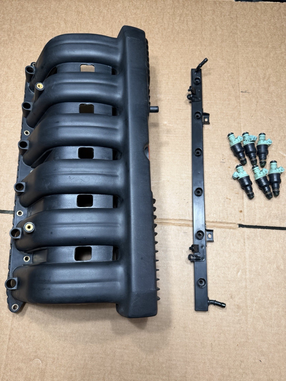 1991-95 BMW M50 OBD1 Intake Manifold Fuel Rail Injector Set OEM E36 325i E34 525 1991-95 BMW M50 OBD1 Intake Manifold Fuel Rail Injector Set OEM E36 325i E34 525