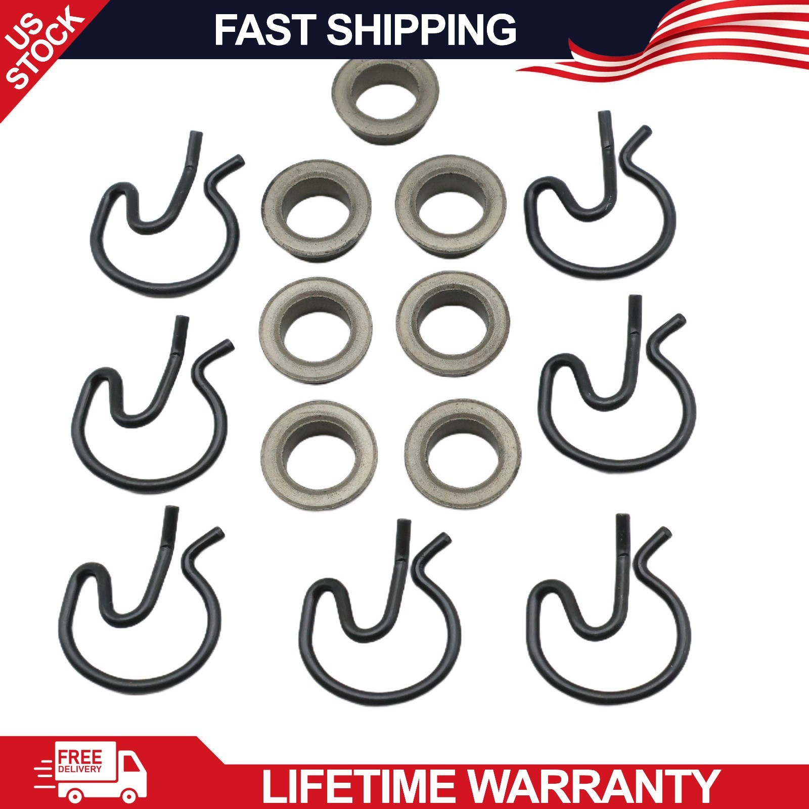 Hurst 3327302 Pit Pack Competition Plus4 Speed Clips & Steel Bushings