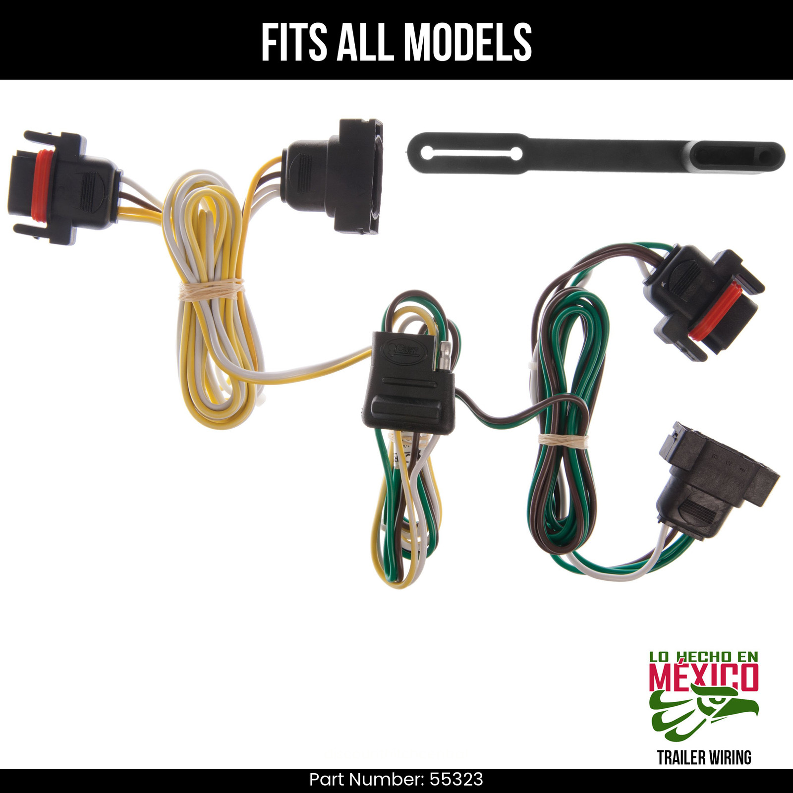 For 05-10 Dodge Dakota 4 Pin Trailer Wiring Plug Fits All Models Curt 4 Prong For 05-10 Dodge Dakota 4 Pin Trailer Wiring Plug Fits All Models Curt 4 Prong