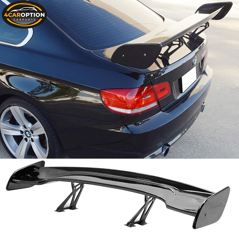 Fits 57 Inch GT Wing Adjustable ABS Glossy Black Rear Trunk Spoiler Fits 57 Inch GT Wing Adjustable ABS Glossy Black Rear Trunk Spoiler