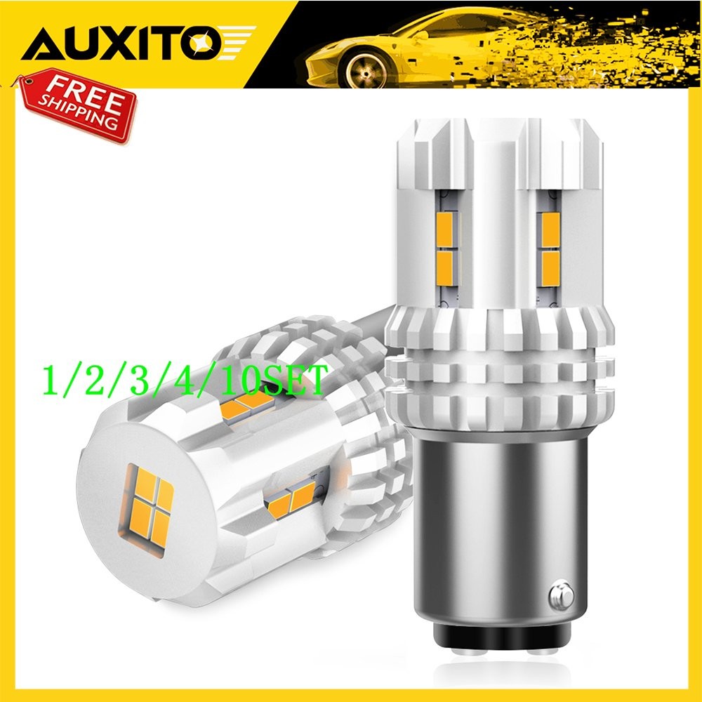 AUXITO 1157 BAY15D LED Turn Amber Signal Blinker Marker Side Light Bulbs 1~10Set