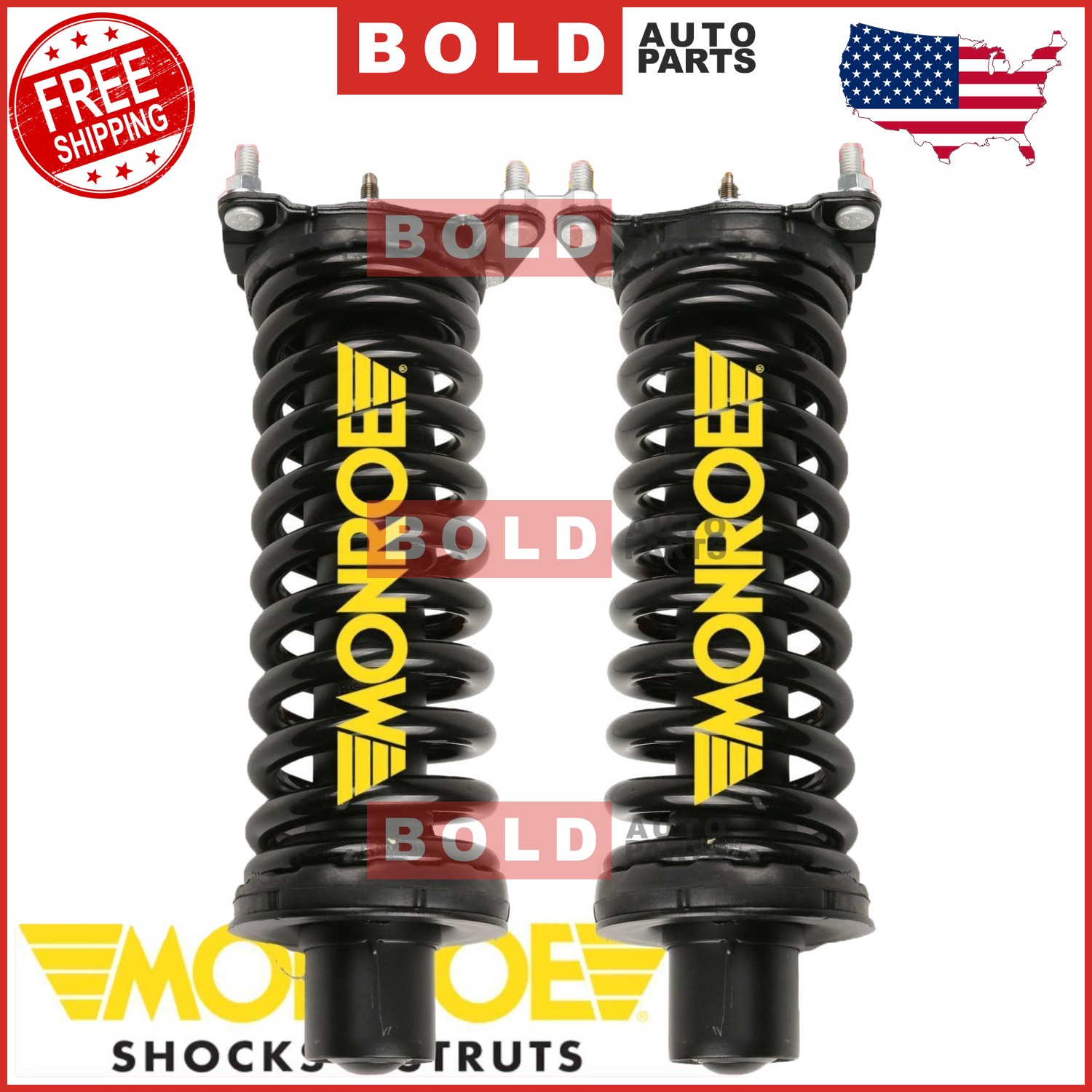 MONROE Front Quick Complete Struts Coil Spring Kit 2PCS Set For Jeep Liberty GAS
