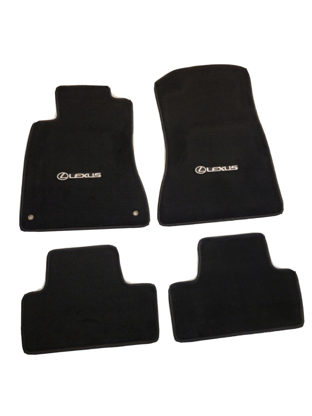 Fit 06-12 Lexus IS350 IS250 Black  Floor Mats  W/ Emblem L (2 Wheel Drive Only)