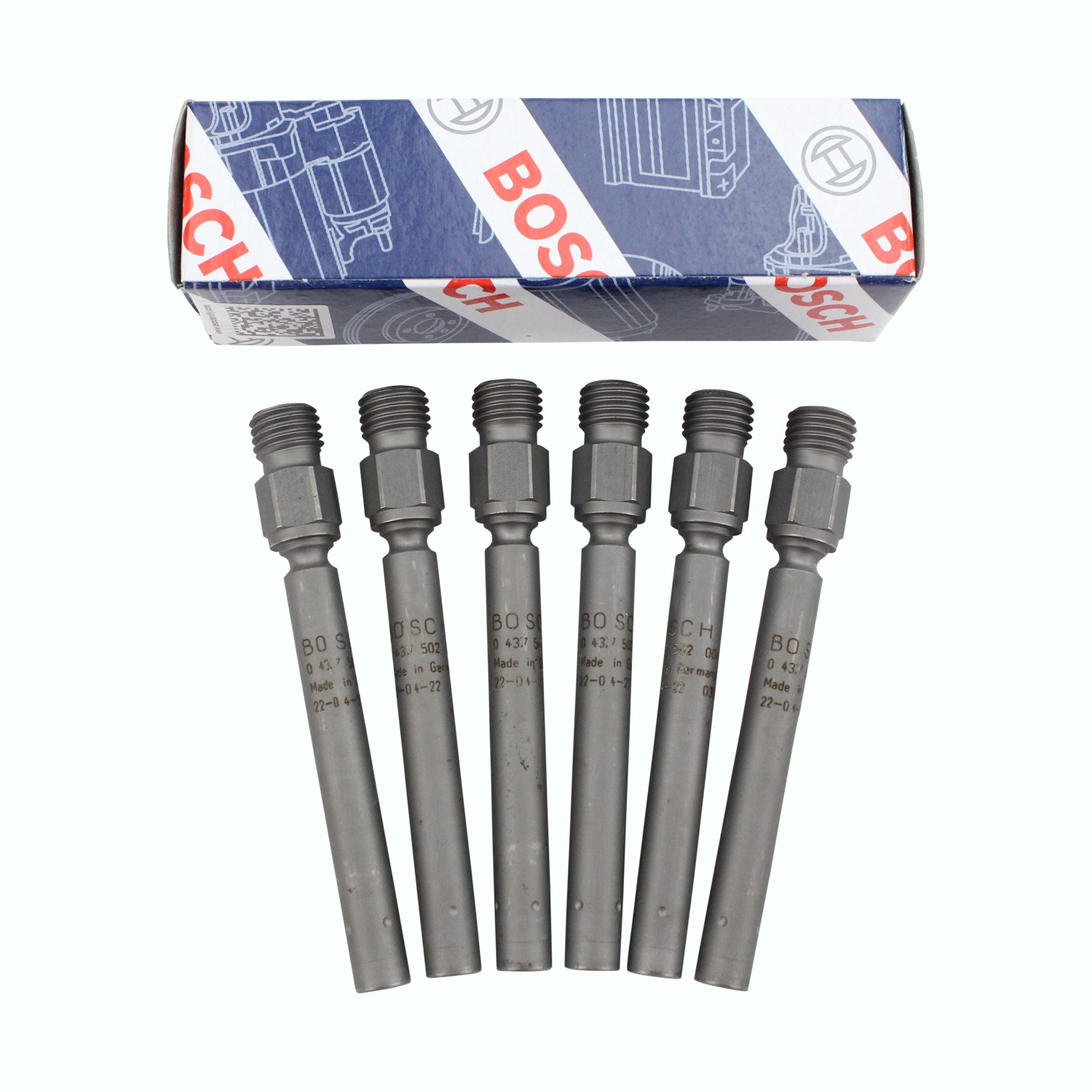 NEW Set of 6 Fuel Injectors OEM Bosch 0437502004 For Porsche 911 Saab 900