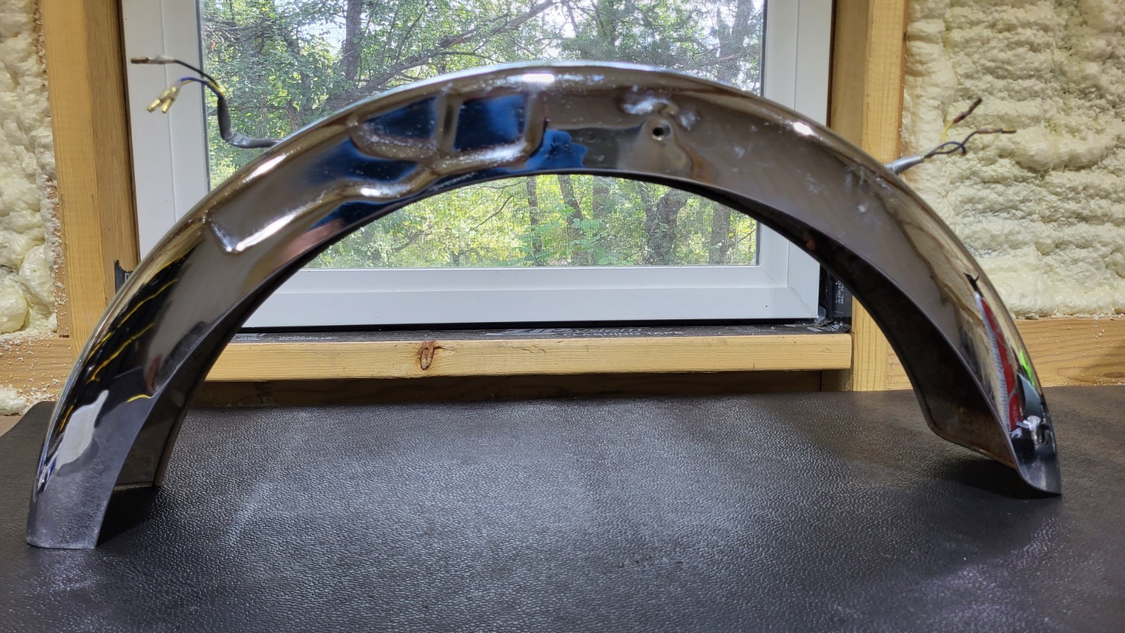1972 Yamaha RD200 Rear Fender Oem Chrome Cs3 Rear Mud Gaurd 1972 Yamaha RD200 Rear Fender Oem Chrome Cs3 Rear Mud Gaurd