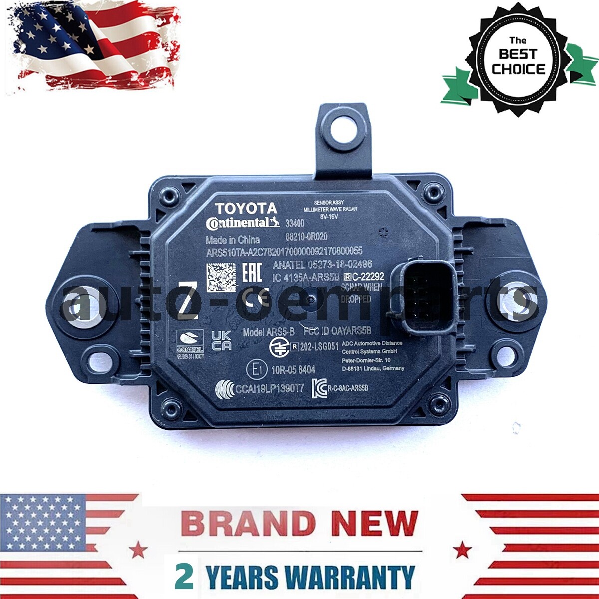 Genuine Adaptive Cruise Distance Sensor Radar 88210-0R020 for Toyota RAV4 20-23 Genuine Adaptive Cruise Distance Sensor Radar 88210-0R020 for Toyota RAV4 20-23