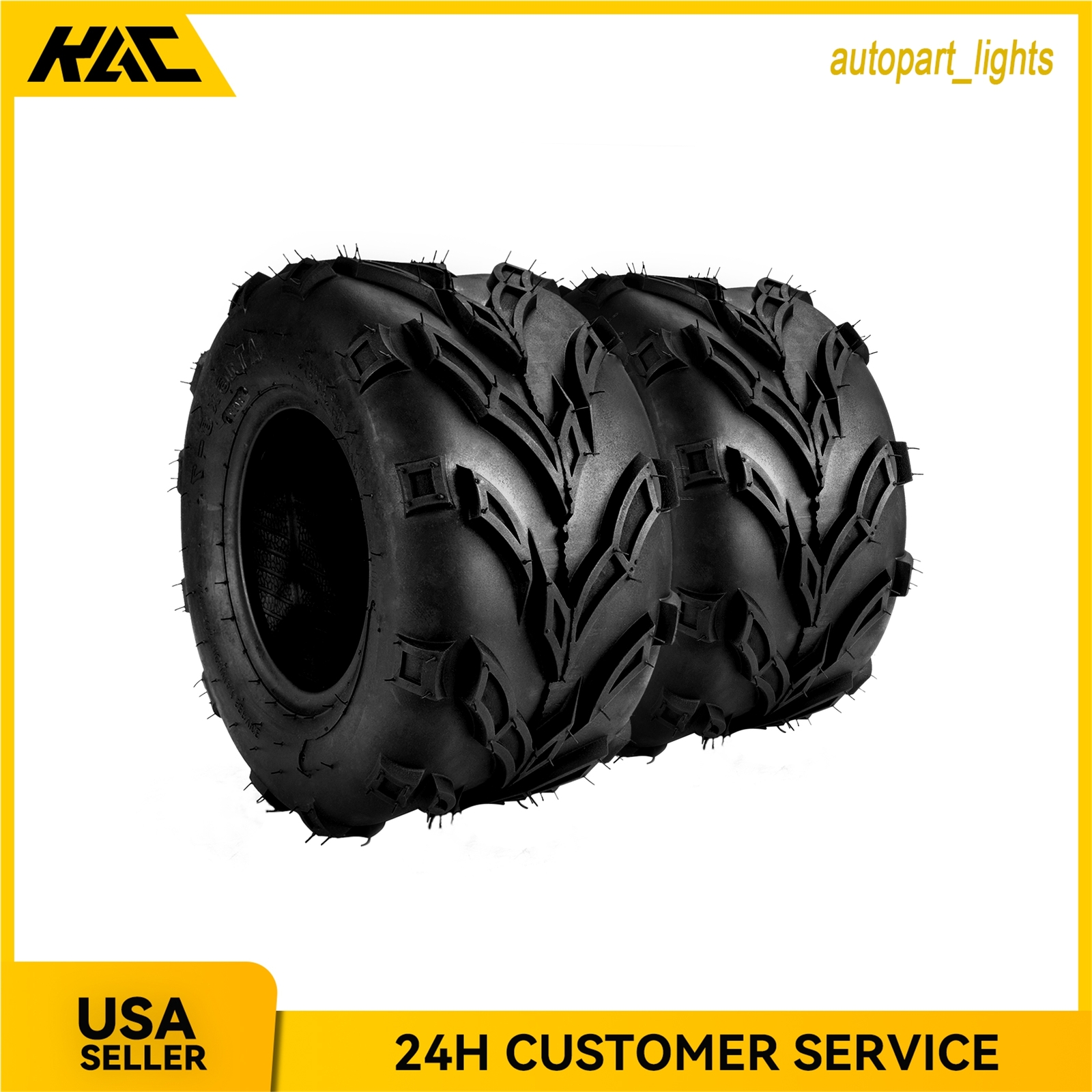 2Pcs 16x8-7 16x8x7 ATV UTV Tires 16x8.00x7 16x8.00-7 Go Kart Tires 4PR