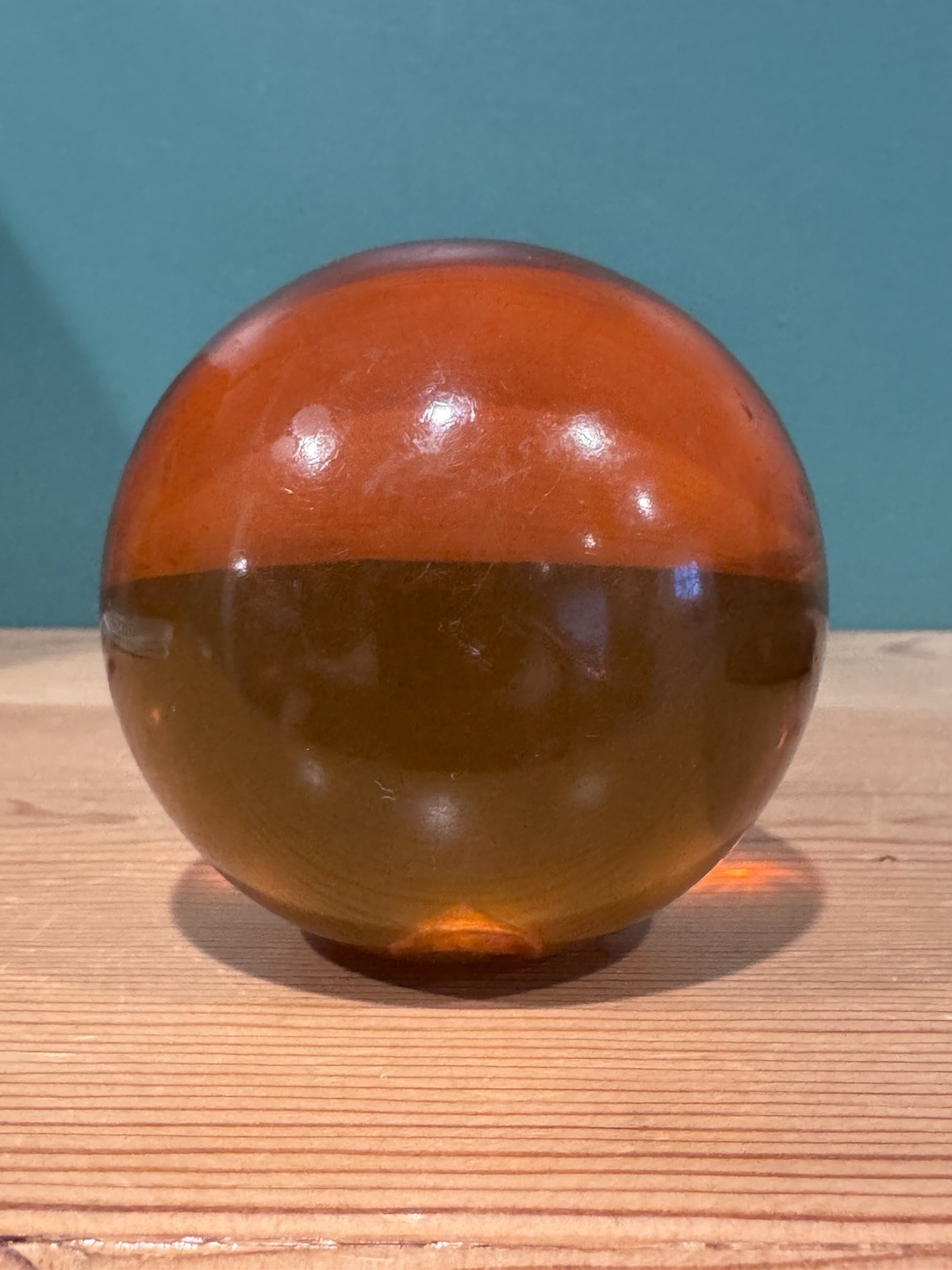 Vintage Large Oversized Orange Amber Lucite Shift Knob - 3” Vintage Large Oversized Orange Amber Lucite Shift Knob - 3”
