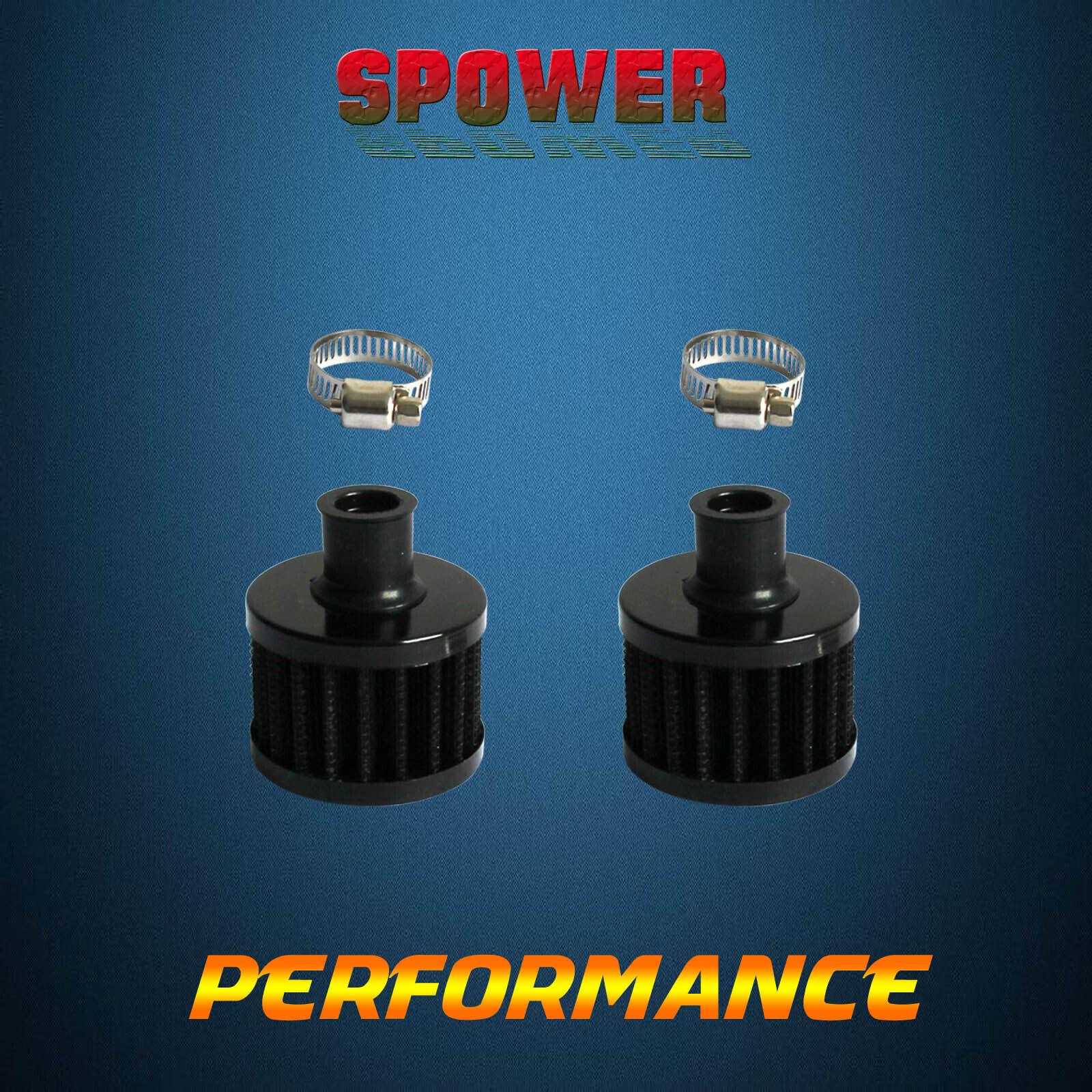 12mm 2PCS Cold Air Intake Filter Turbo Vent Crankcase Car Breather Valve Cover