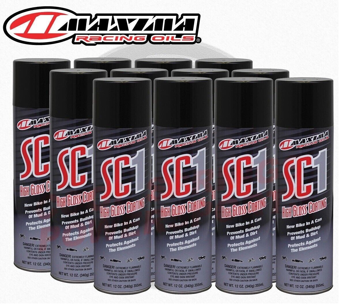 12oz Maxima 78920 High gloss SC1 Clear Coat Aerosol Spray 12 PACK 12oz Maxima 78920 High gloss SC1 Clear Coat Aerosol Spray 12 PACK