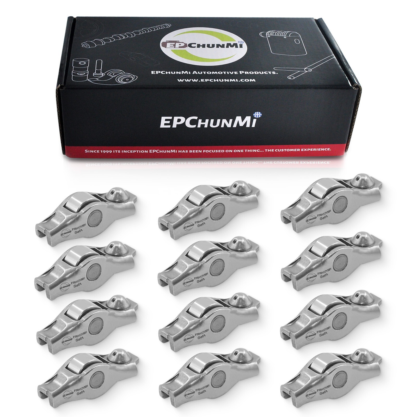 EPChunMi 12 Pcs Rocker Arms For 11-21 Chrysler Jeep Dodge Ram 3.2L 3.6L Engines
