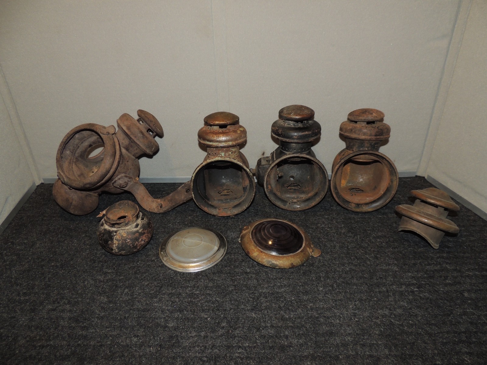 Antique Ford Model T Kerosene Lamps Lights Lanterns Headlight  Parts