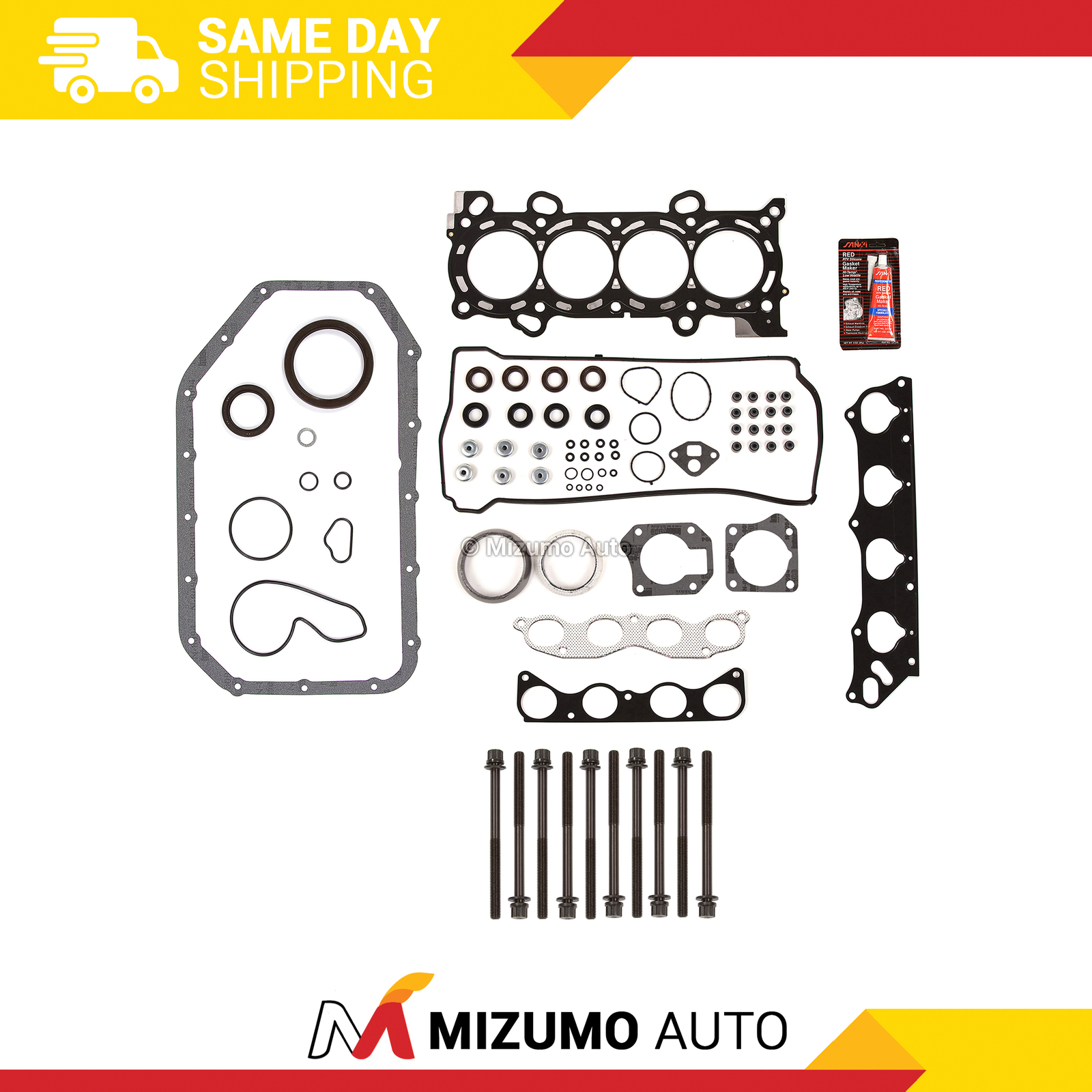 Full Gasket Set Head Bolts Fit Acura TSX Honda Accord CR-V Element K24Z1 K24A2