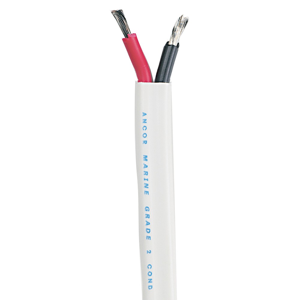 Ancor Standard Duplex Cable - Flat 8/2 AWG - 2 x 8mm² Red/Black - 50\' 12...