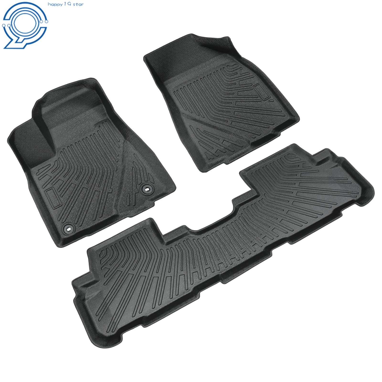 Floor Mats 3D Front+Rear For Toyota Highlander 2014 2015 16-2019 All Weather