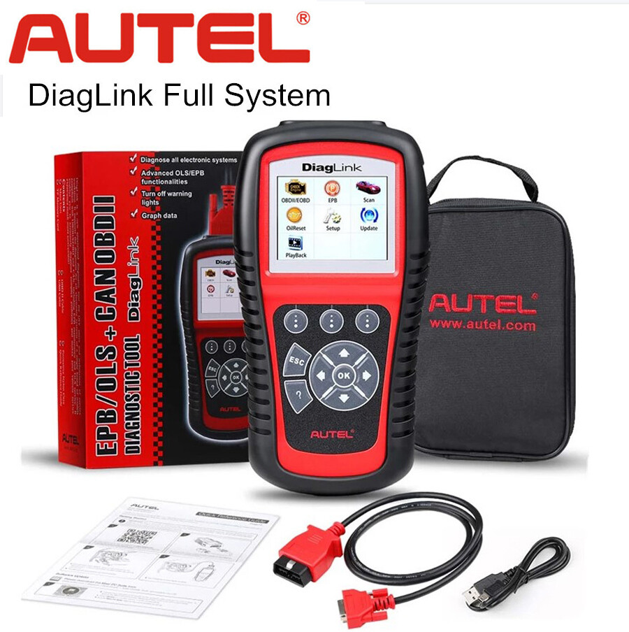 2024 Car All System Scanner Autel MaxiDiag Elite DiagLink OBD2 Diagnostic Reader
