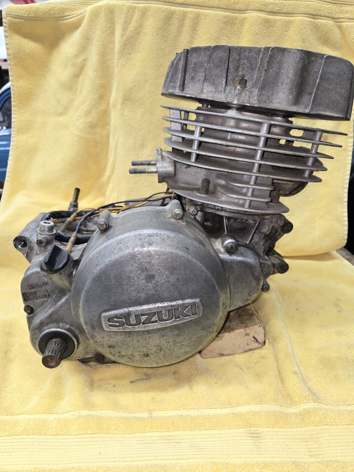 73 Suzuki TS 250 TS250 engine motor 73 Suzuki TS 250 TS250 engine motor