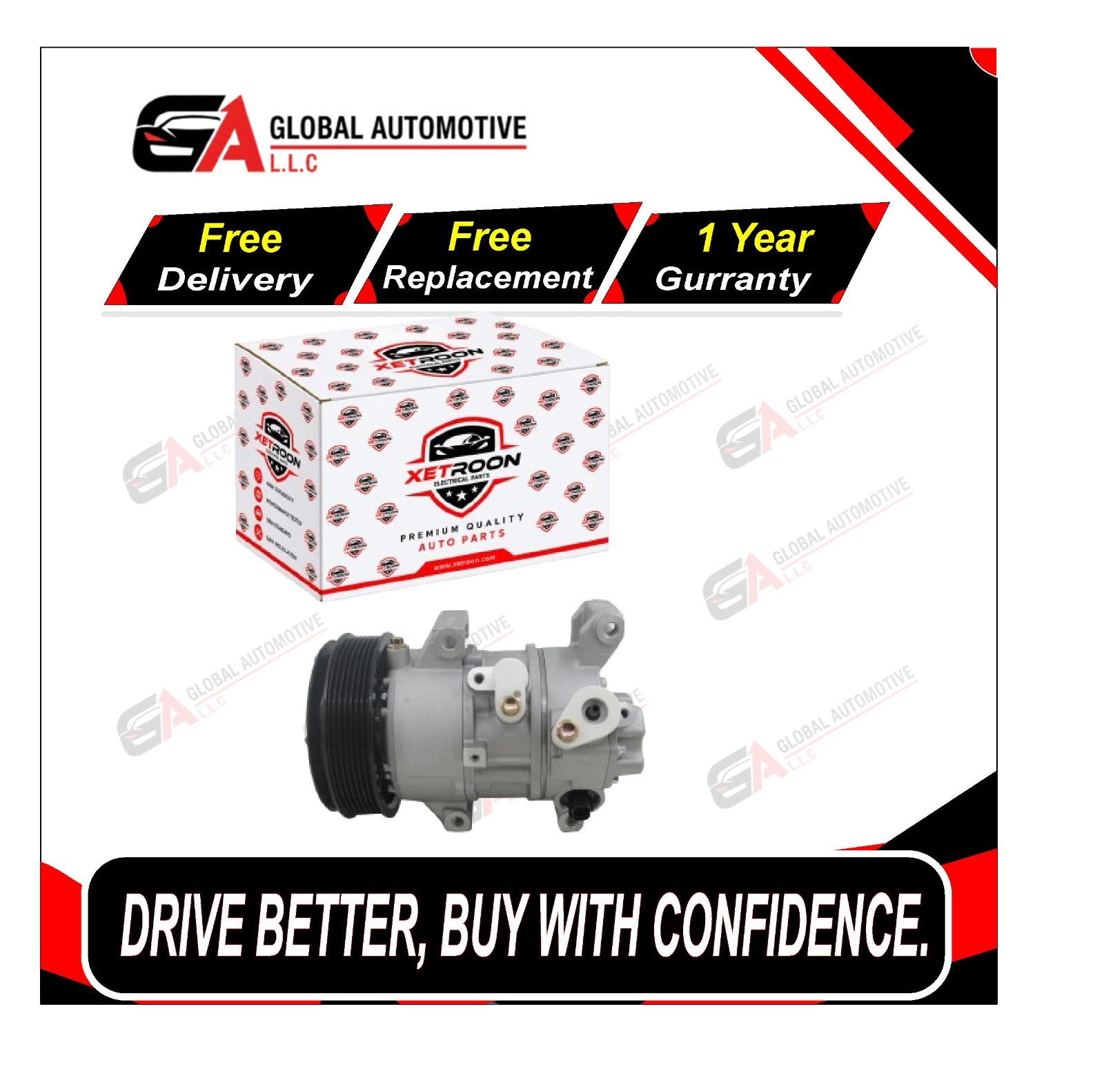 88310-05090 A/C Compressor Compatible with Toyota Avensis T250 2003-2008