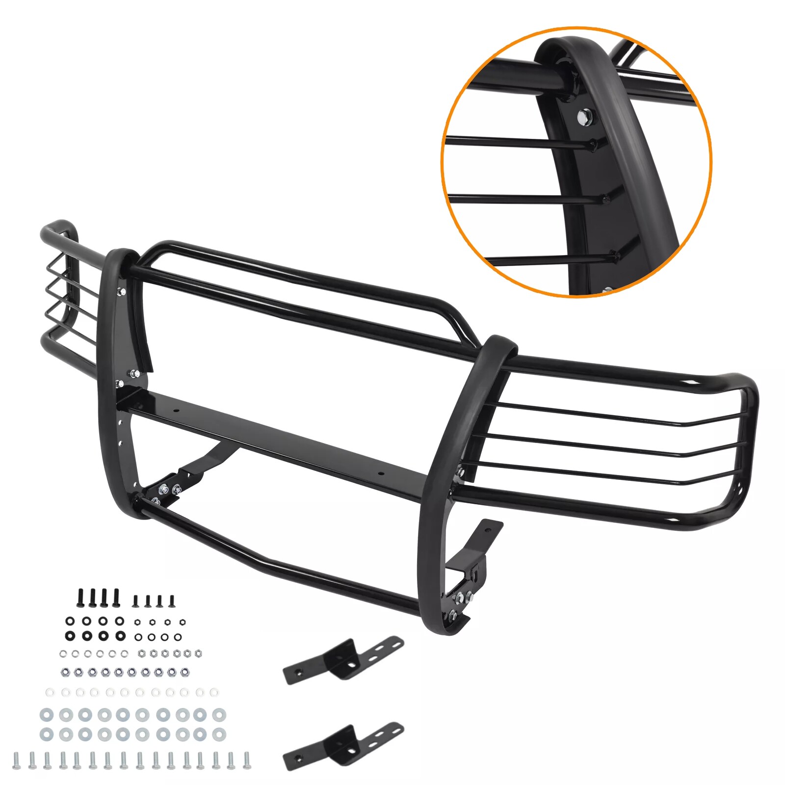 Steel Front Bumper Grille Brush Guard For Silverado Sierra 2500HD 3500HD 2000-02
