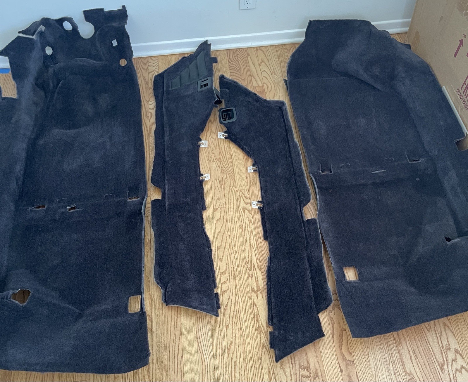 1991-2005 ACURA NSX NA1/NA2 LHD OEM 4pc black carpet set for interior floor mats