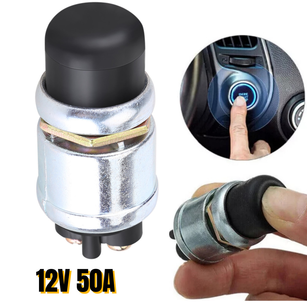 12V 50A Waterproof Switch Push Button Cars Boat Track Horn Engine Start Starter 12V 50A Waterproof Switch Push Button Cars Boat Track Horn Engine Start Starter