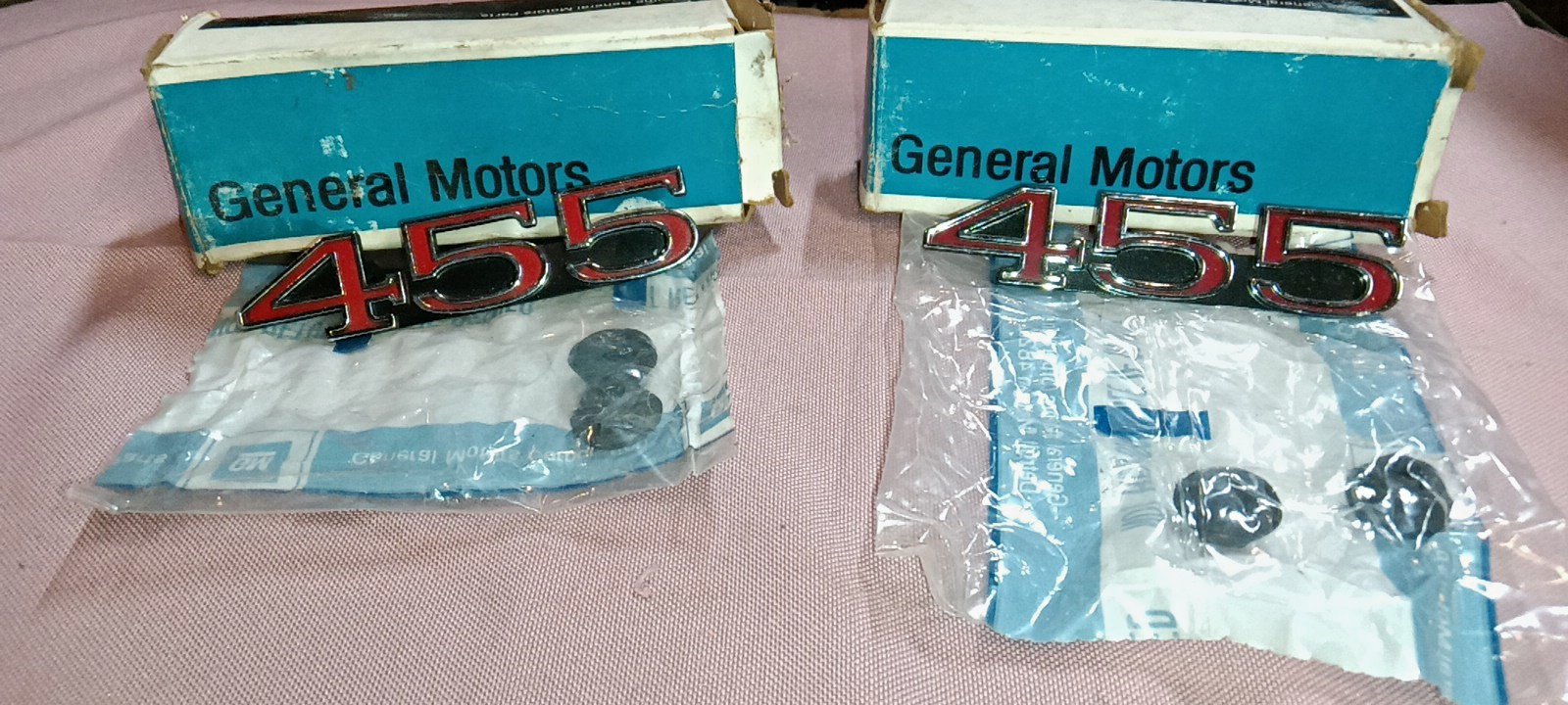 Buick 455 Badges. New, Old Stock. OEM Original Buick 455 Badges. New, Old Stock. OEM Original